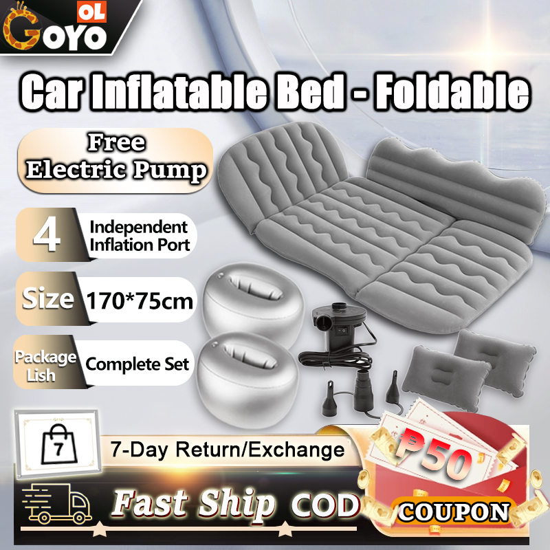 Inflatable Car Air Bed Car Air Mattress Car Air Bed For SUV Foldable Car Air Bed w Air Pump