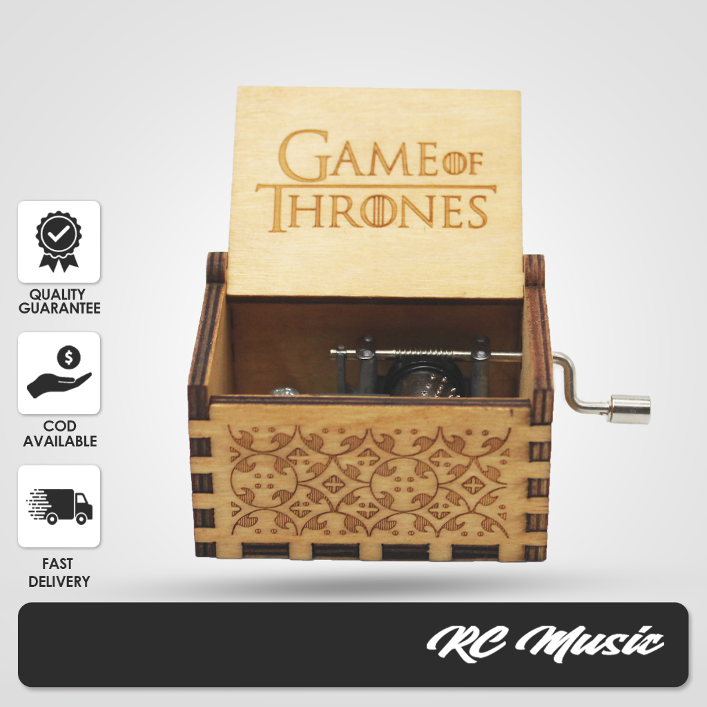 RC Music Wooden Music Box Engraved Musical Case Toys For Kids | Shopee ...