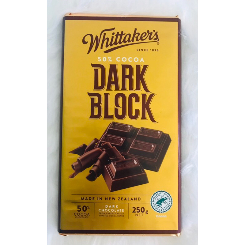 Whittaker’s 50% COCOA DARK BLOCK 250g | Shopee Philippines