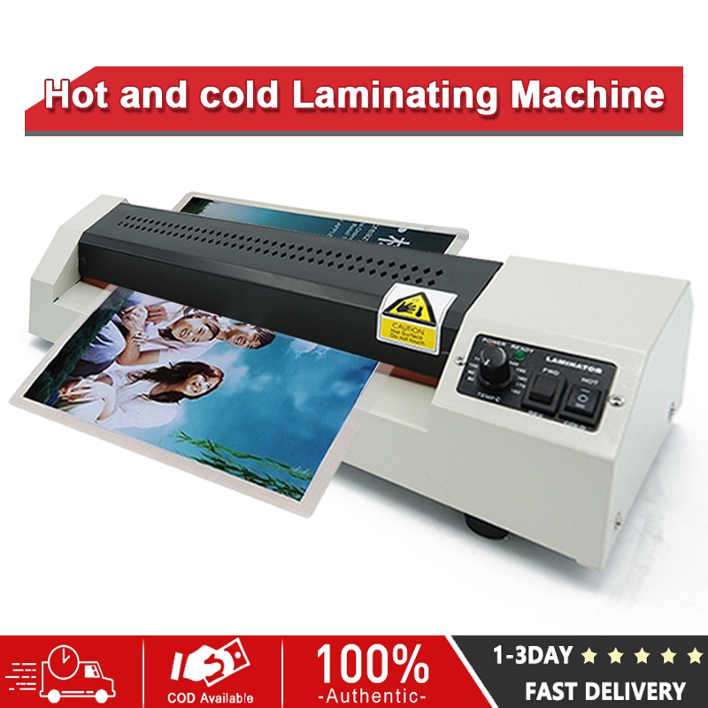 A3 A4 Laminator Machine Hot Cold Reverse 220v Heavy Duty Laminating