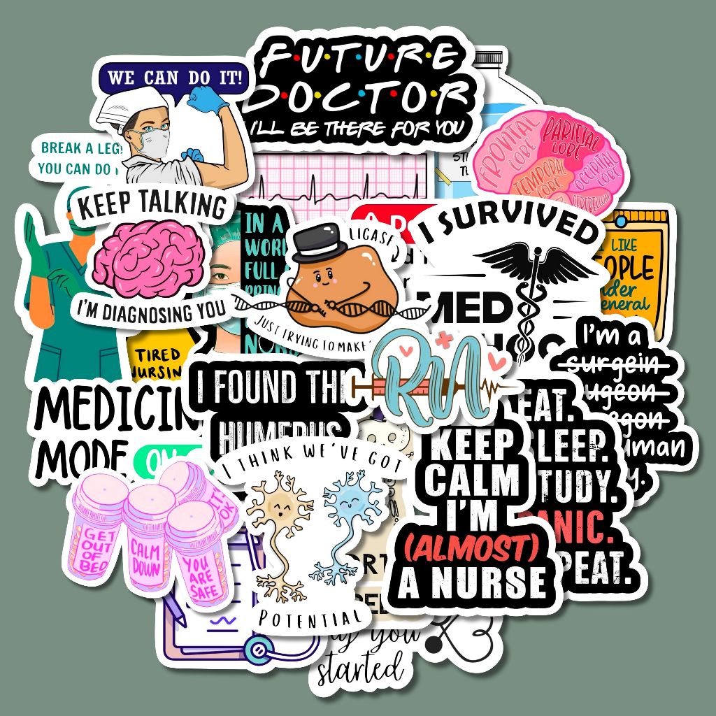 Science Stickers 1 | Med Student Doctor RN | Decor Waterproof ...