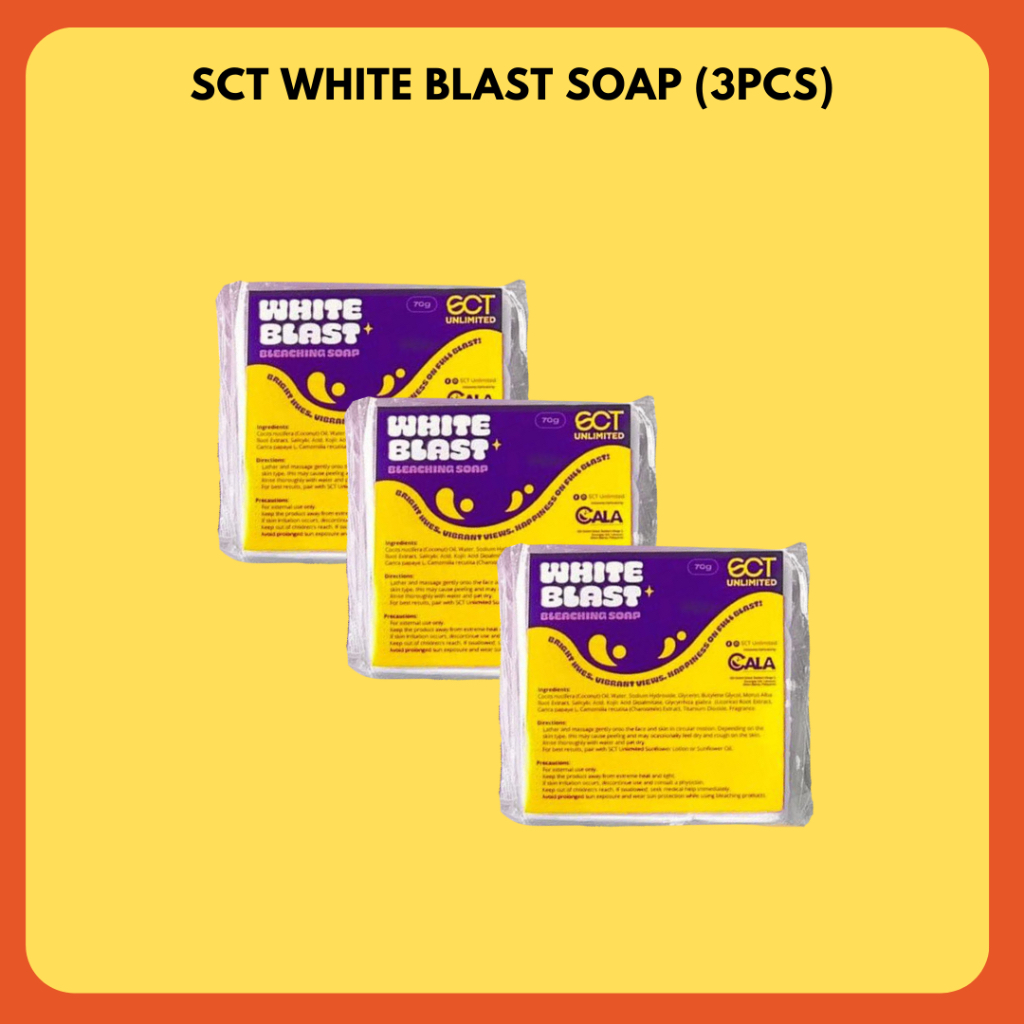 SCT UNLIMITED WHITE BLAST SOAP 70G (3 PCS) | Shopee Philippines