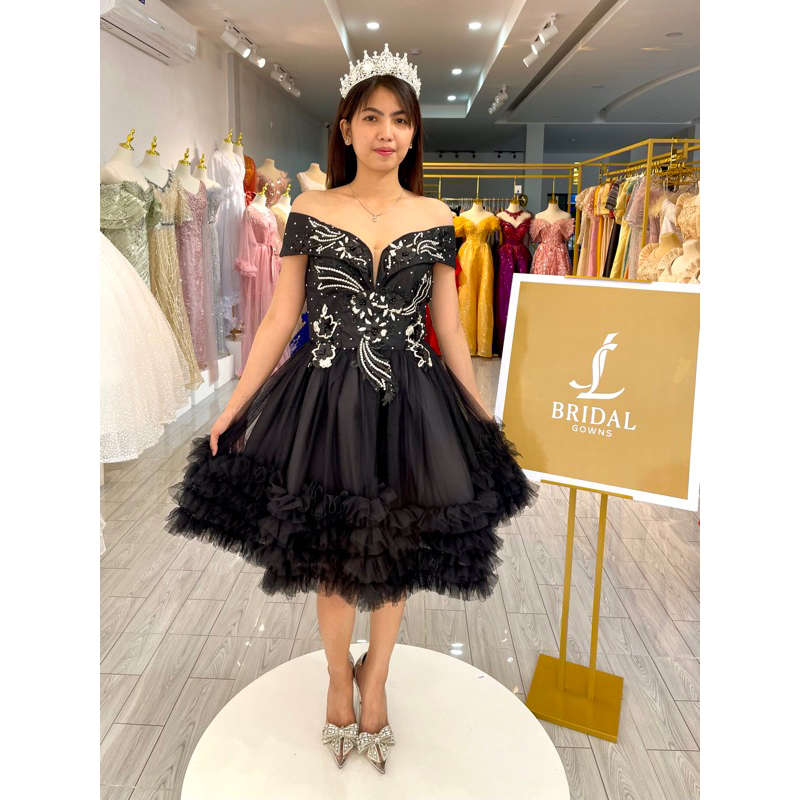 Black And White Black Long Gown For Js Prom Black Portia And