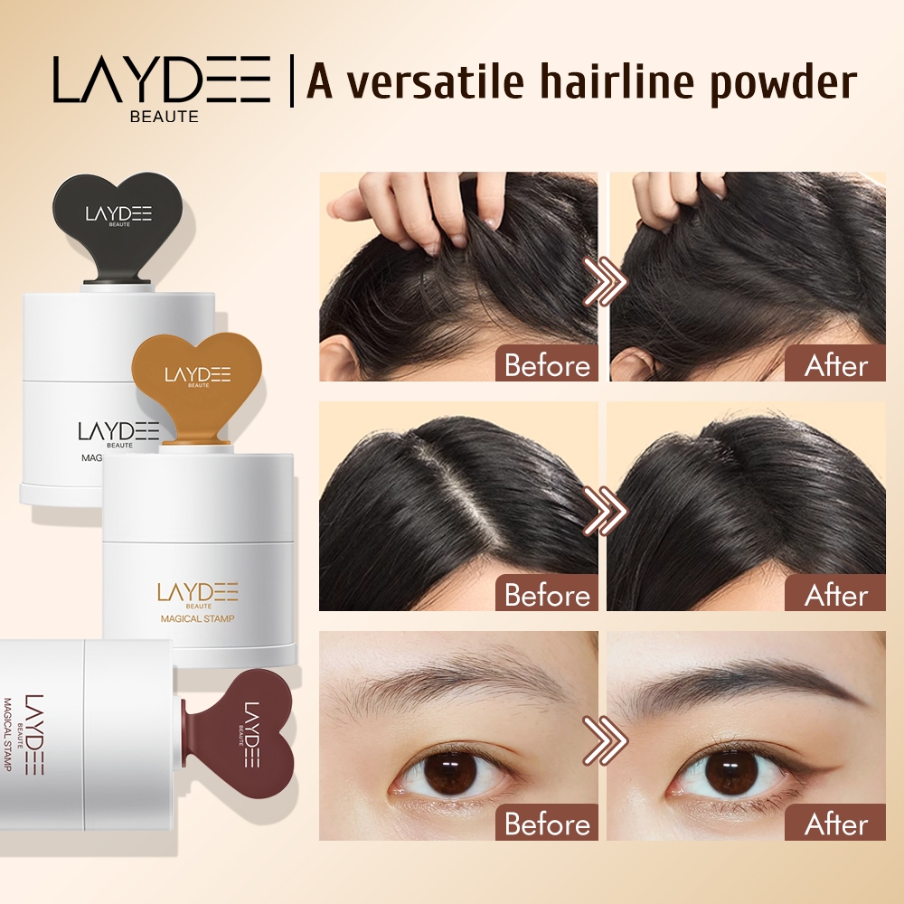 LAYDEE A Versatile Hairline powder/1 SPIRAL EYEBROW BRUSH + 10 PAIRS OF  EYEBROWS | Shopee Philippines