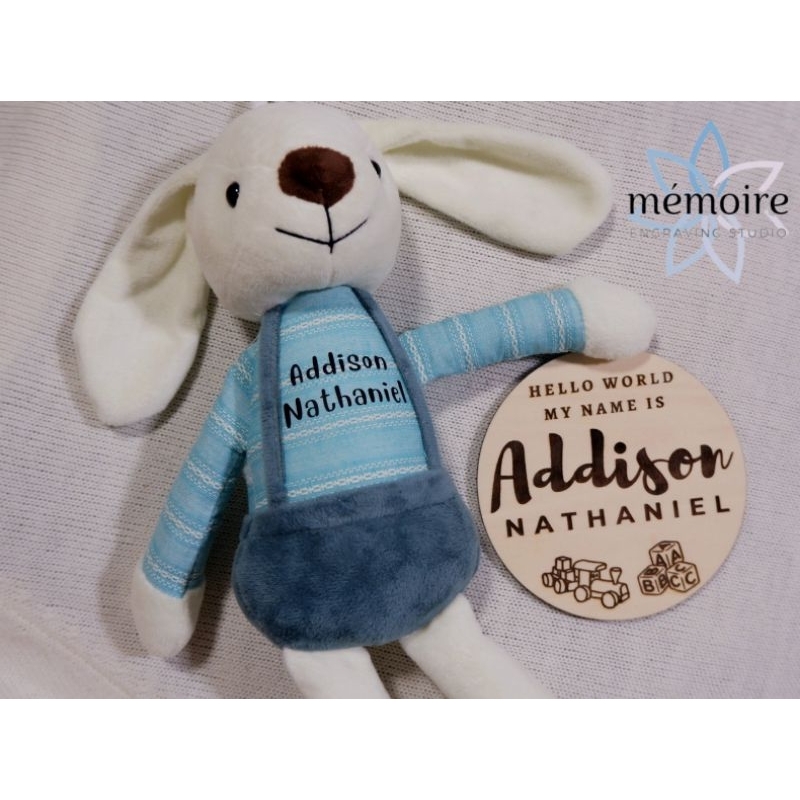 Personalized Rabbit Bunny Plush Stufftoy | Shopee Philippines