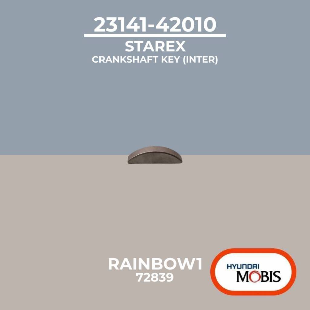 CRANKSHAFT KEY (INTER) for HYUNDAI STAREX [MOBIS ORIGINAL] Part #;23141 ...