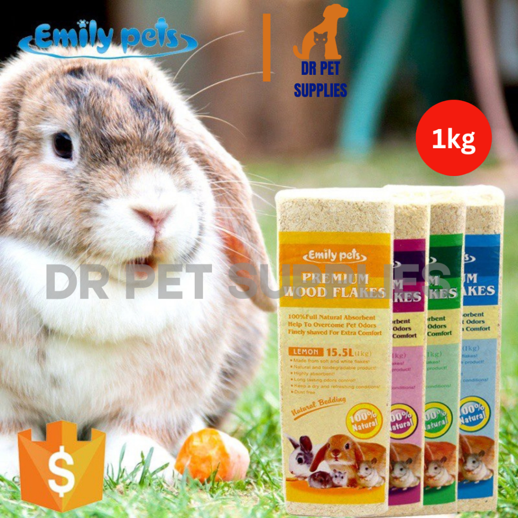 1kg Emily Pets Kusot Premium Wood Shaving Beeding Hamster Rabbit Mouse  Birds DR Pet Supplies