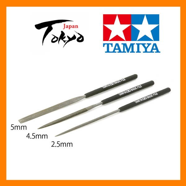Tamiya Craft Tool Series No.104 Basic File Set (Fine Double Cut) 74104 ...