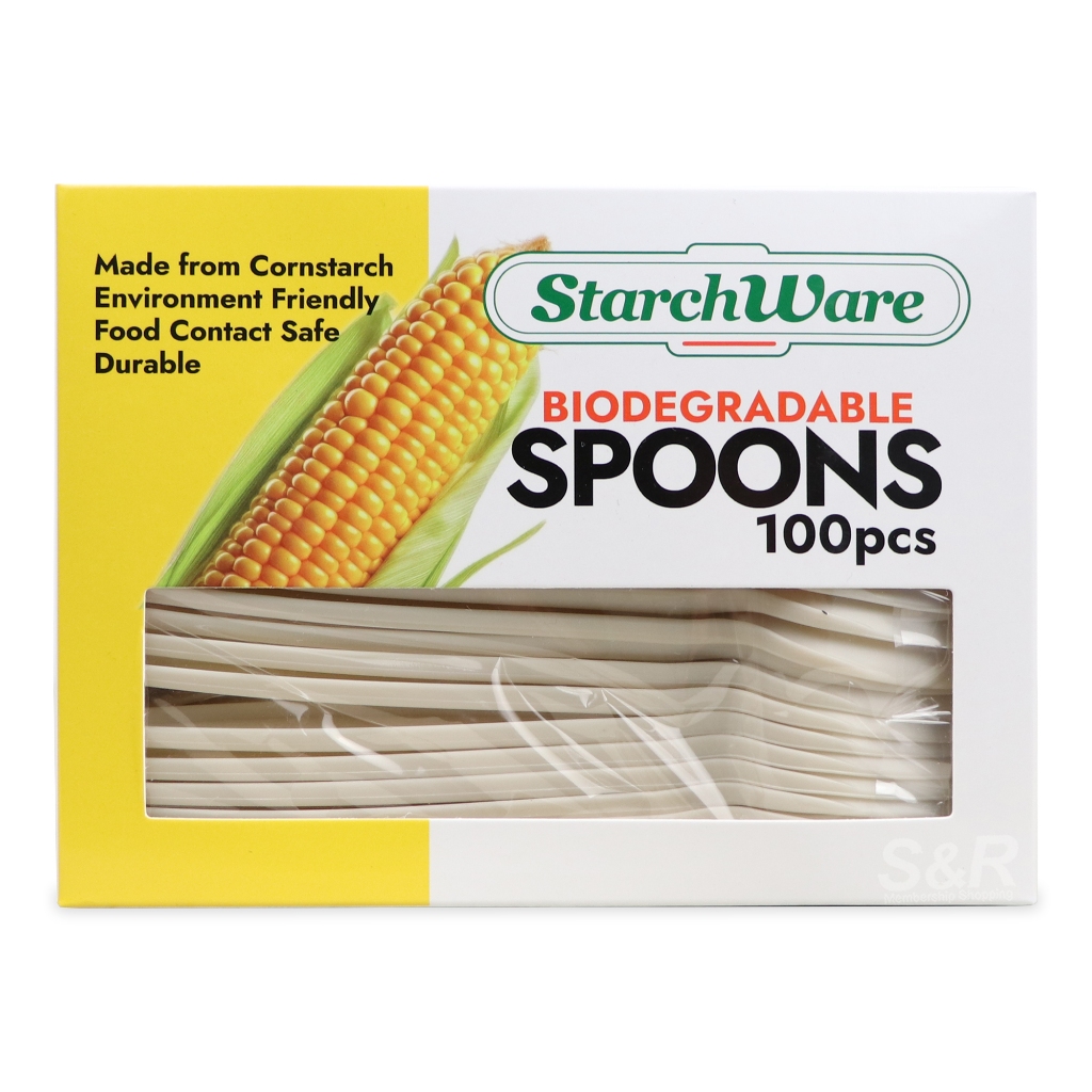 Starch Ware Biodegradable Spoons 100pcs | Shopee Philippines