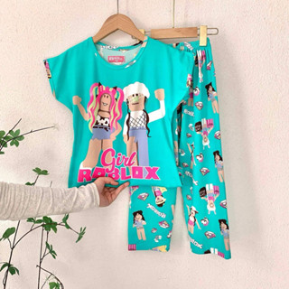 ROBLOX GIRL sleepwear pajama terno for kids | Shopee Philippines