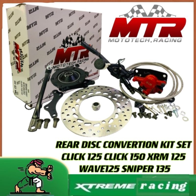 REAR DISC BRAKE CONVERTION KIT SET FOR CLICK 125 CLICK 150 XRM 125 ...