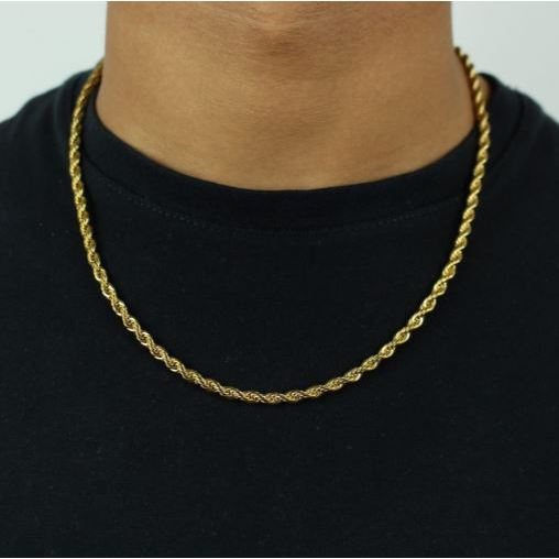 Gold rope on sale mens chain