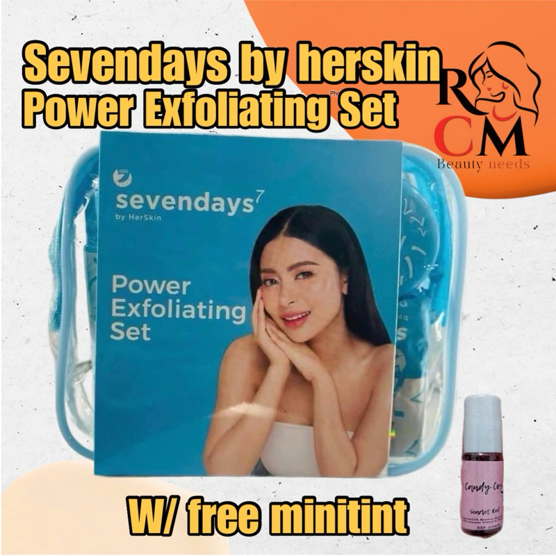 With Free LIPTINT!!! Sevendays Power Exfoliating Set by HerSkin