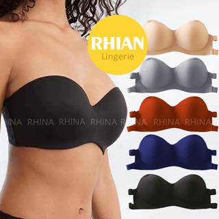 Strapless Front Buckle Lift Push Up Bras for Women,Wire-Free Anti-Slip  Invisible Seamless Detachable Straps Bandeau (Apricot,S,Small) at   Women's Clothing store