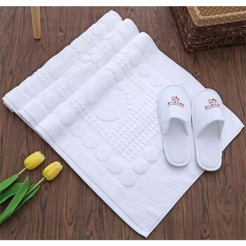 Hotel Bath Linen Embossed Bath Foot Towel B203 (50cm*80cm) Shopee Philippines