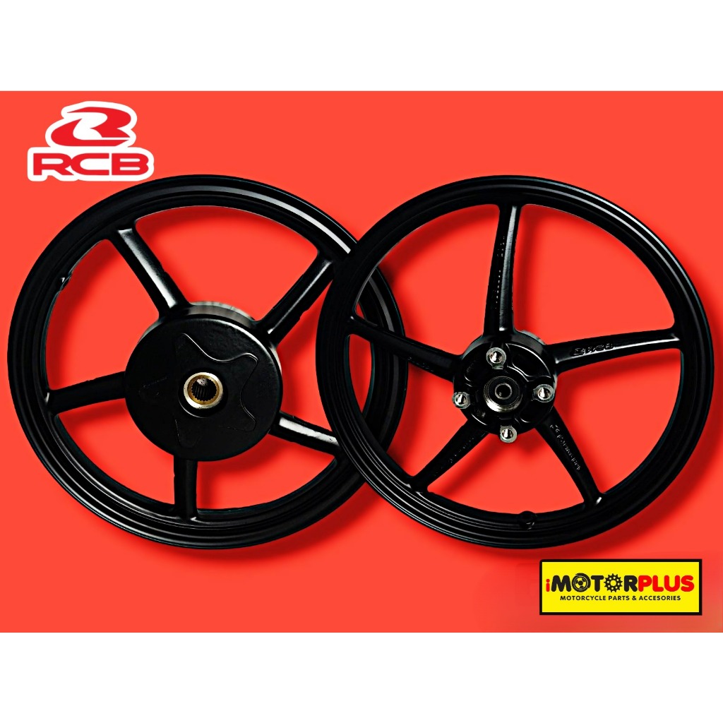 RCB Mags RB5 for HONDA CLICK 125/150 MATTÉ BLACK (4 Holes) | Shopee ...