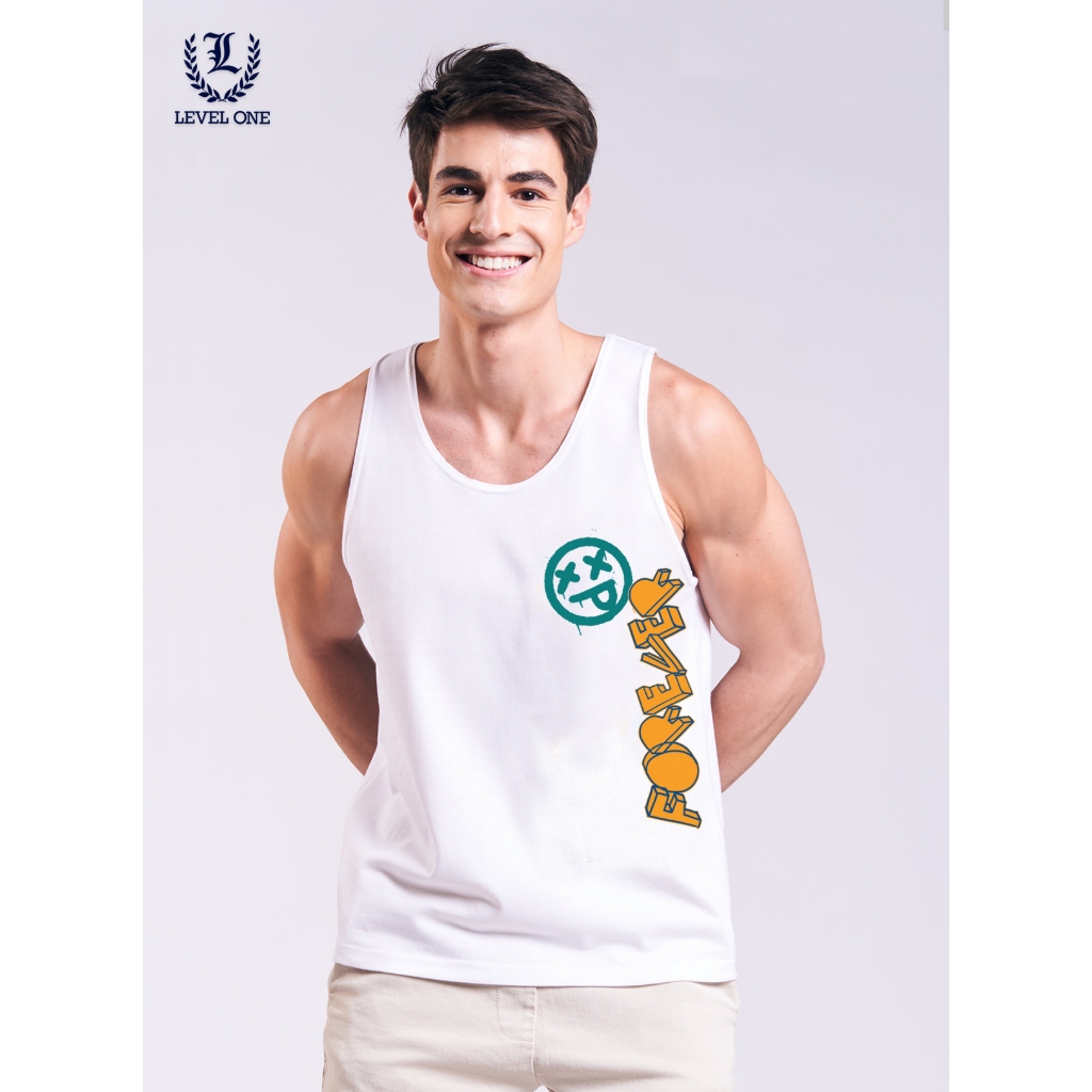Level One Sando Tank Forever Print (Set B) | Shopee Philippines