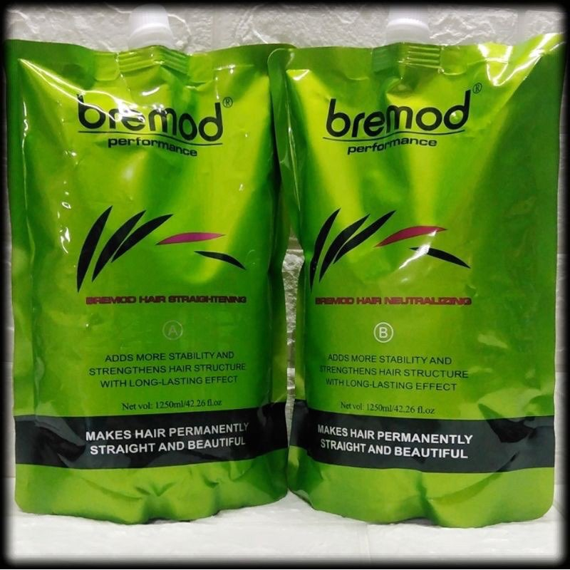 AUTHENTIC Bremod Hair Rebonding Cream Original / Plain Scent 1250ml*2 ...