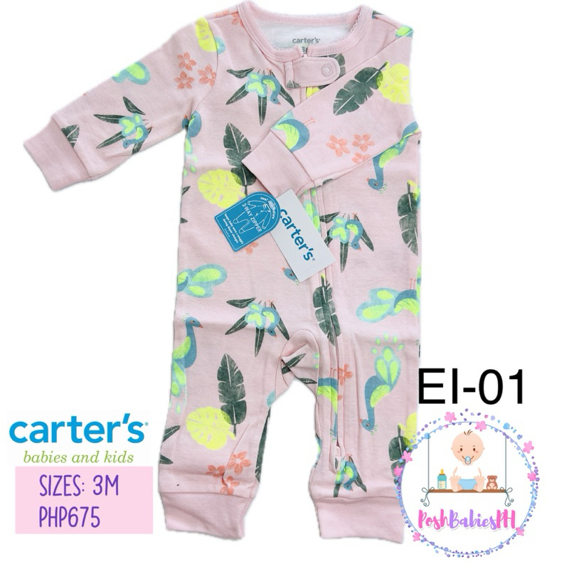 Original / Authentic Carter’s 2 Way Zip Footless Sleep and Play Suit