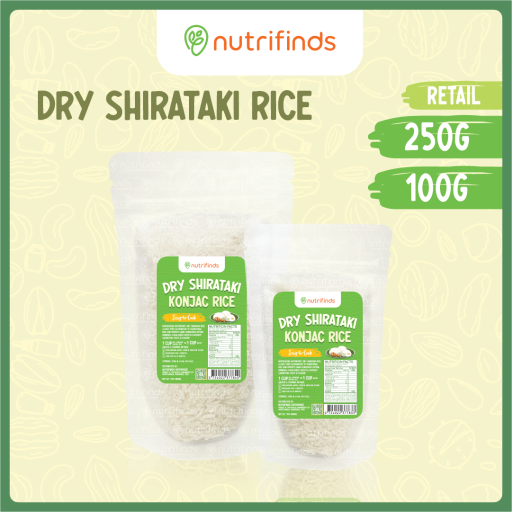 Nutrifinds® Dry Shirataki Rice (Rice Alternative) - RETAIL | EASY TO ...