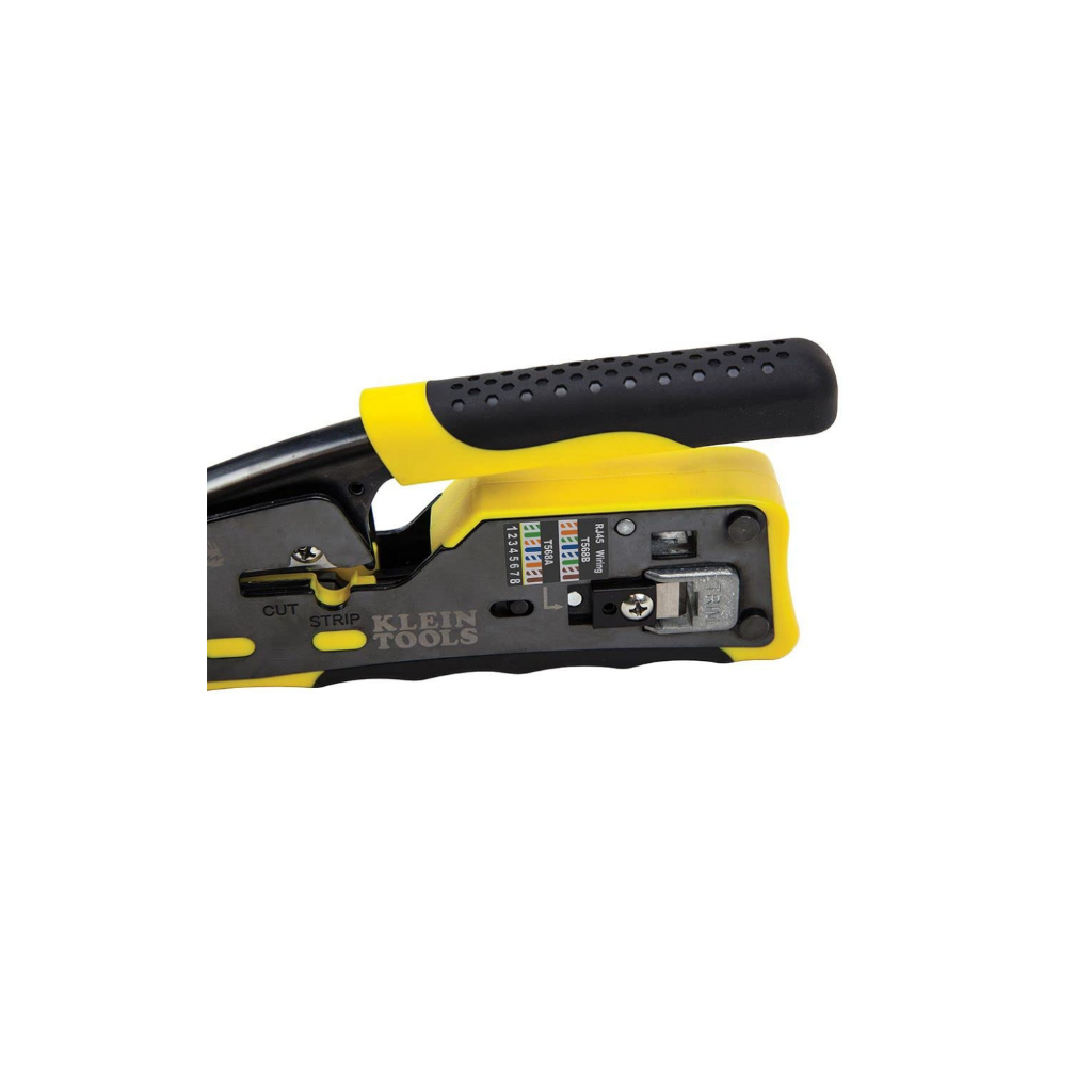 Klein Tools VDV226110 Ratcheting Modular Data Cable Crimper / Wire
