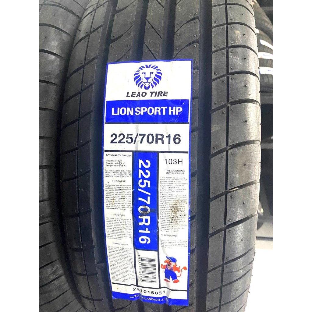 225/70 R16 Leao Tire Crosswind AT, Lion Sport GP/GP XL/HP/HP3 XL