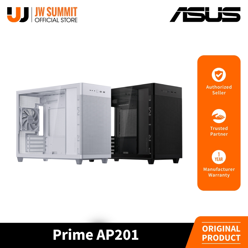 Asus Prime AP201 Tempered Glass Micro-ATX and Mini-ITX Chassis Gaming ...