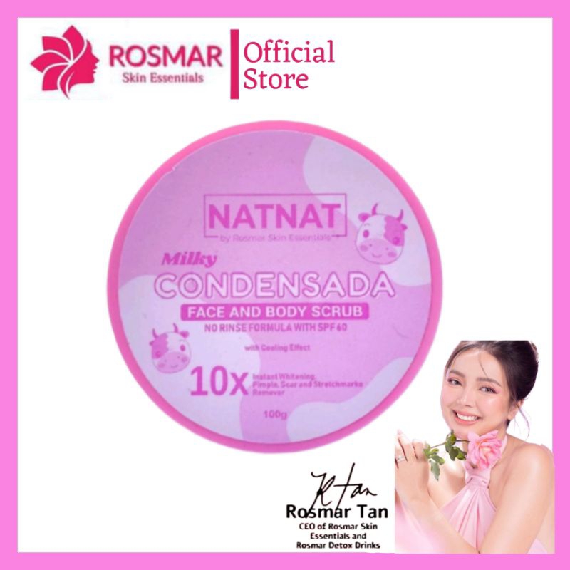 Natnat By Rosmar Milky Condensada Face & Body Scrub | Shopee