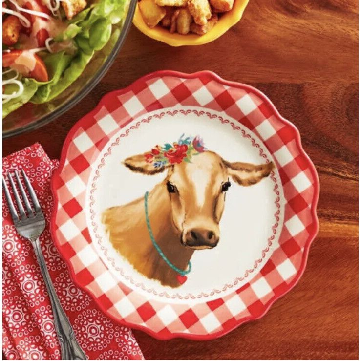 Pioneer Woman Cow Plates