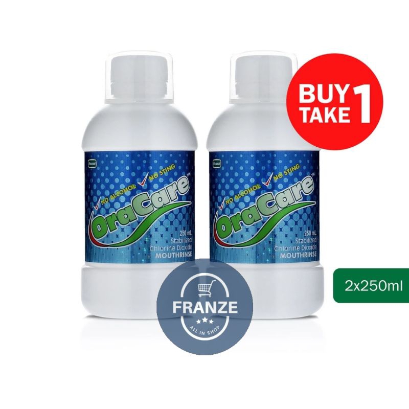 Buy 1 Take 1 ORACARE Rinse Mouthwash No Alcohol , No Sting 250ml x 2