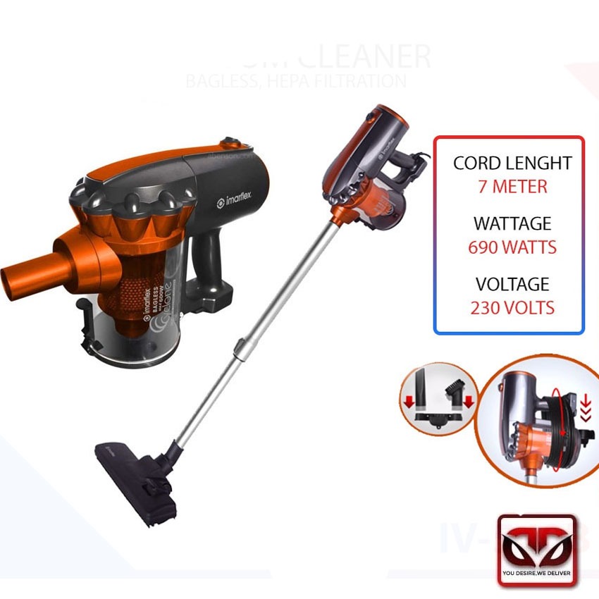 Imarflex IV550B Telescopic Aluminum Tube 500cc Capacity 600watts Max
