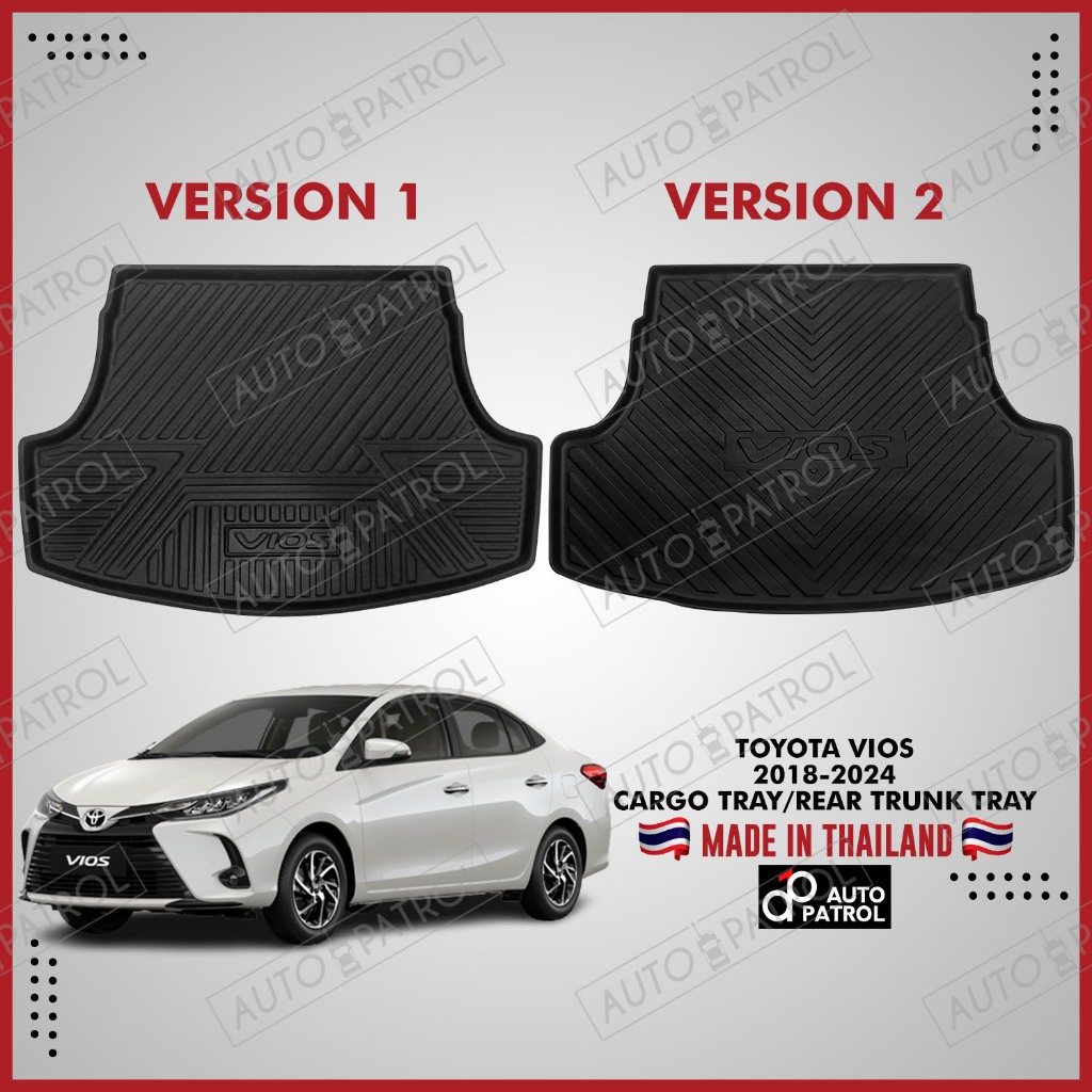 Toyota Vios 20182024 Rear Trunk Tray or Cargo Tray v1 / v2 Shopee