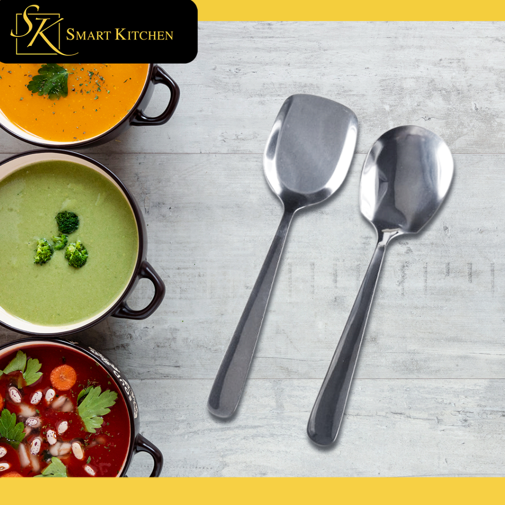 3pcs Set Serving Spoon food server kutsa stainless steel kitchen tools ...