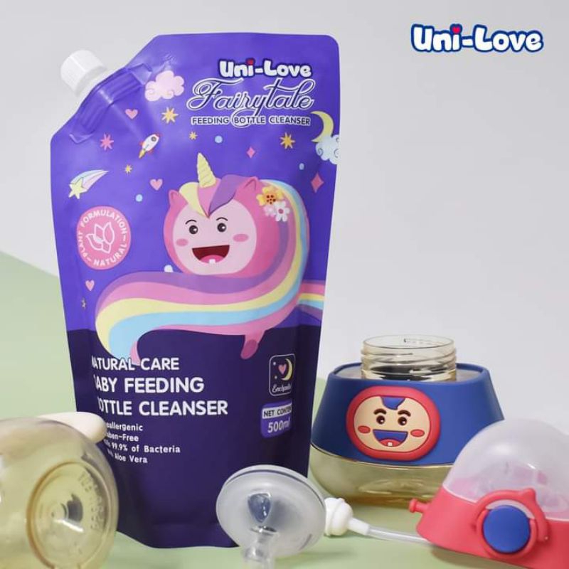 Unilove Fairytale Baby Feeding Bottle Cleanser, 500mL. Pack of 1