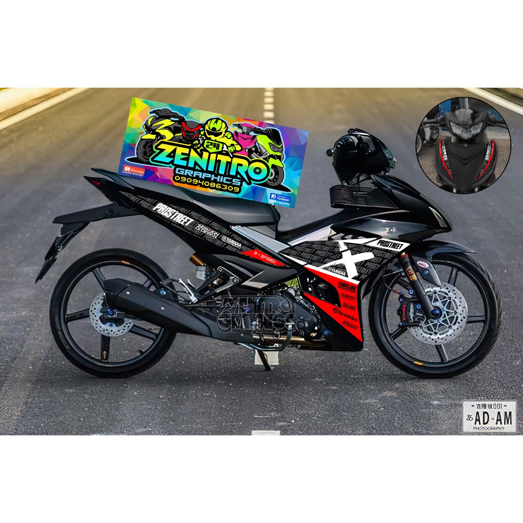 PROSTREEET DECALS FOR SNIPER 150 V1/V2 ONLY (ZENITRO GRAPHICS DECALS ...