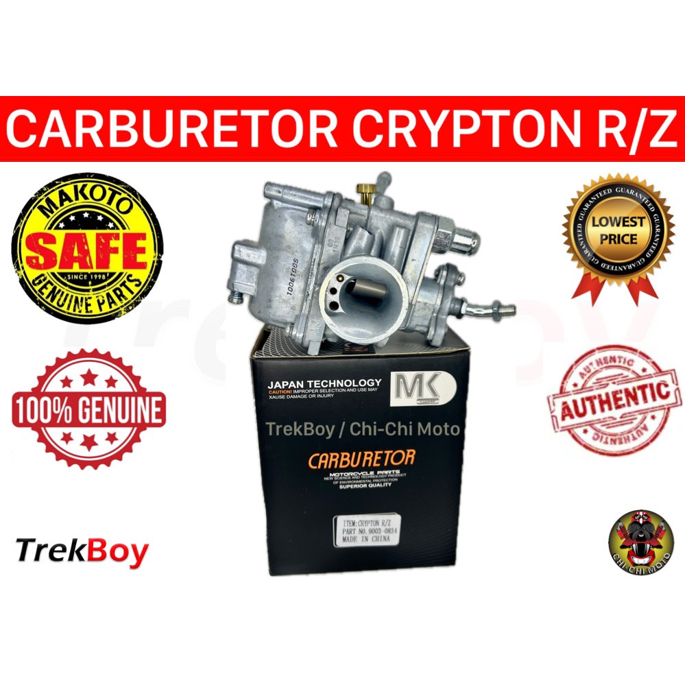 Motorcycle Makoto Carburetor Assembly YAMAHA CRYPTON R/Z “ORIGINAL ...