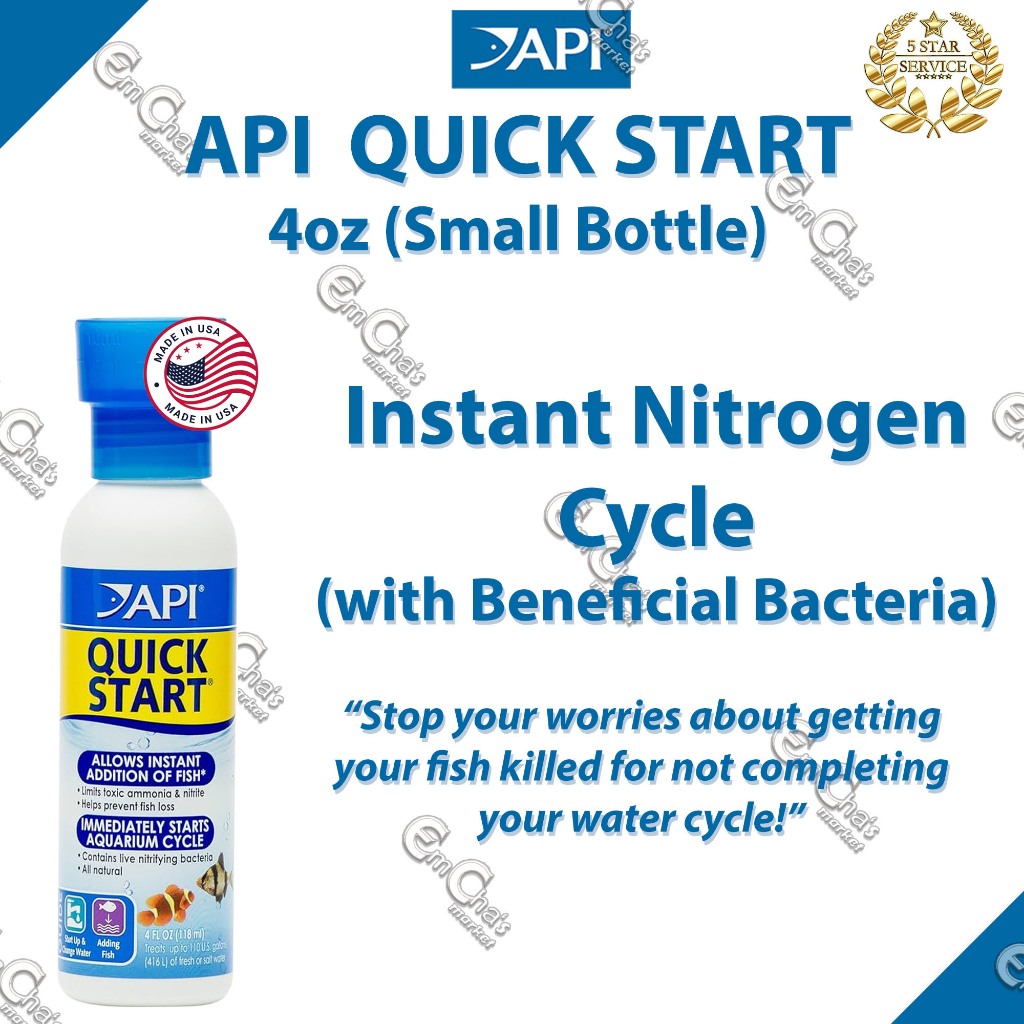 API Quick Start 4oz (Small) Instant Water Cycle with Nitrifying Bac for ...