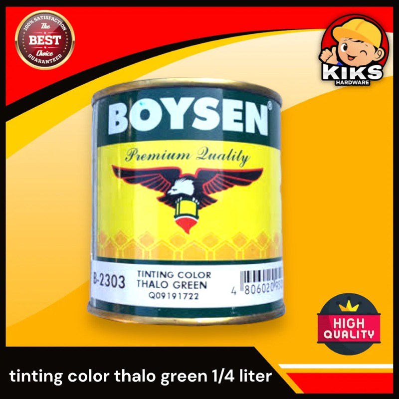 Boysen tinting thalo green 1/4 liter [Oil based non drying type of ...