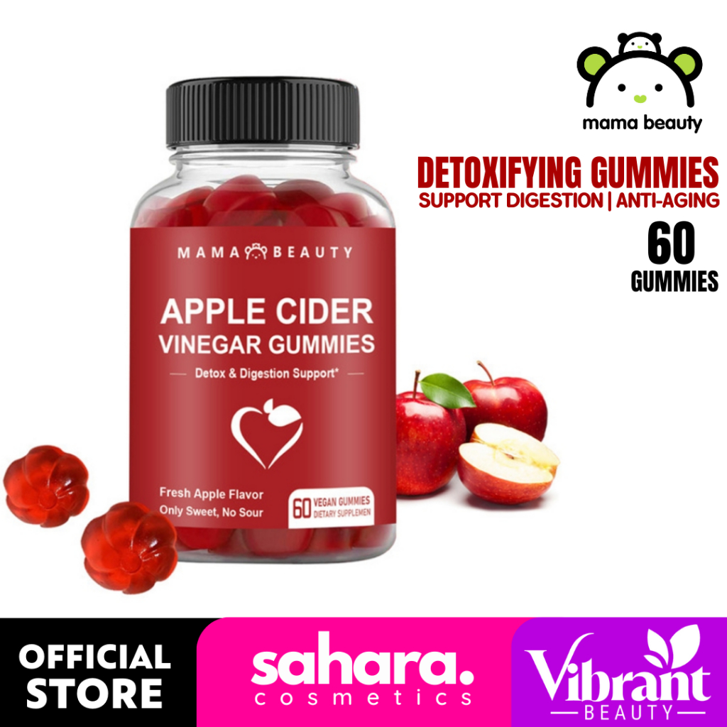 𝗔𝗽𝗽𝗹𝗲 𝗖𝗶𝗱𝗲𝗿 𝗩𝗶𝗻𝗲𝗴𝗮𝗿 𝗚𝘂𝗺𝗺𝗶𝗲𝘀 Mama Beauty Weight Loss Gummy Immunity Boost Vitamin Gummies