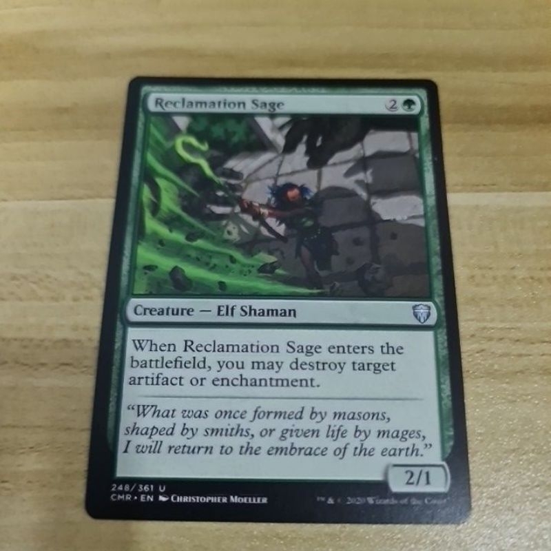 Magic the Gathering Card : Reclamation Sage (CMR) | Shopee Philippines