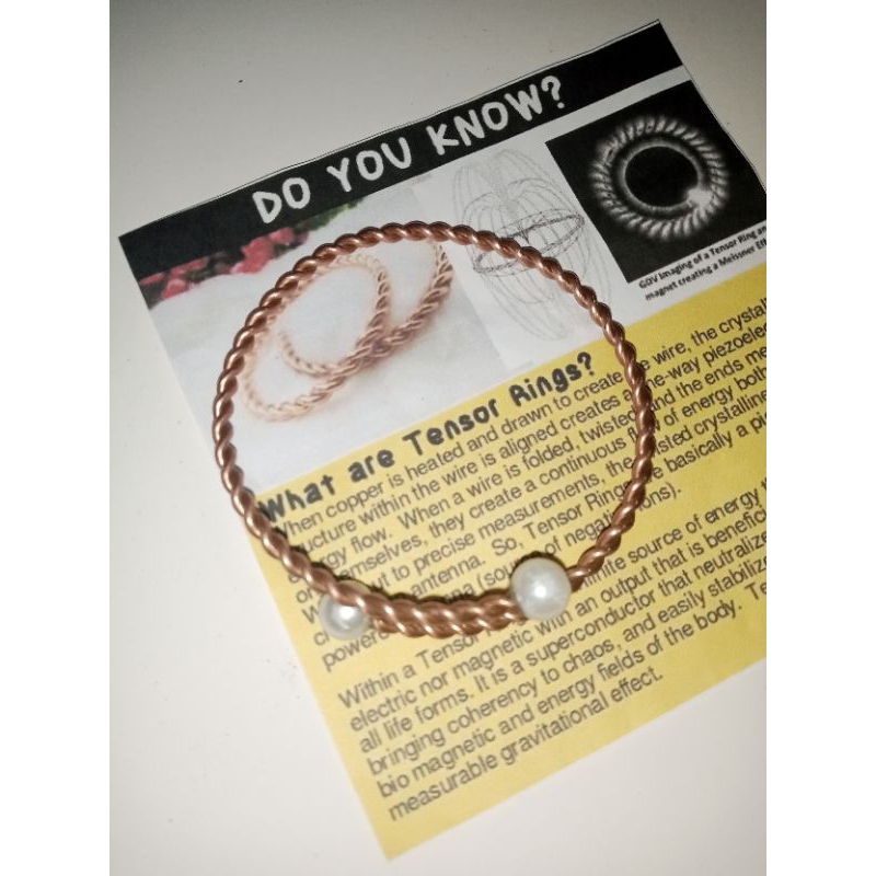 Copper Tensor Rings 188mhz for anti-radiation 5.2cm & 5.8cm diameter l ...