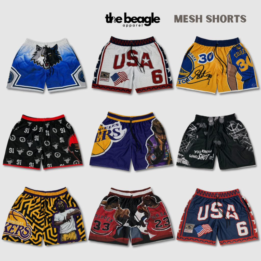 Above The Knee Mesh Sublimated Jersey Basketball Shorts Unisex Shopee