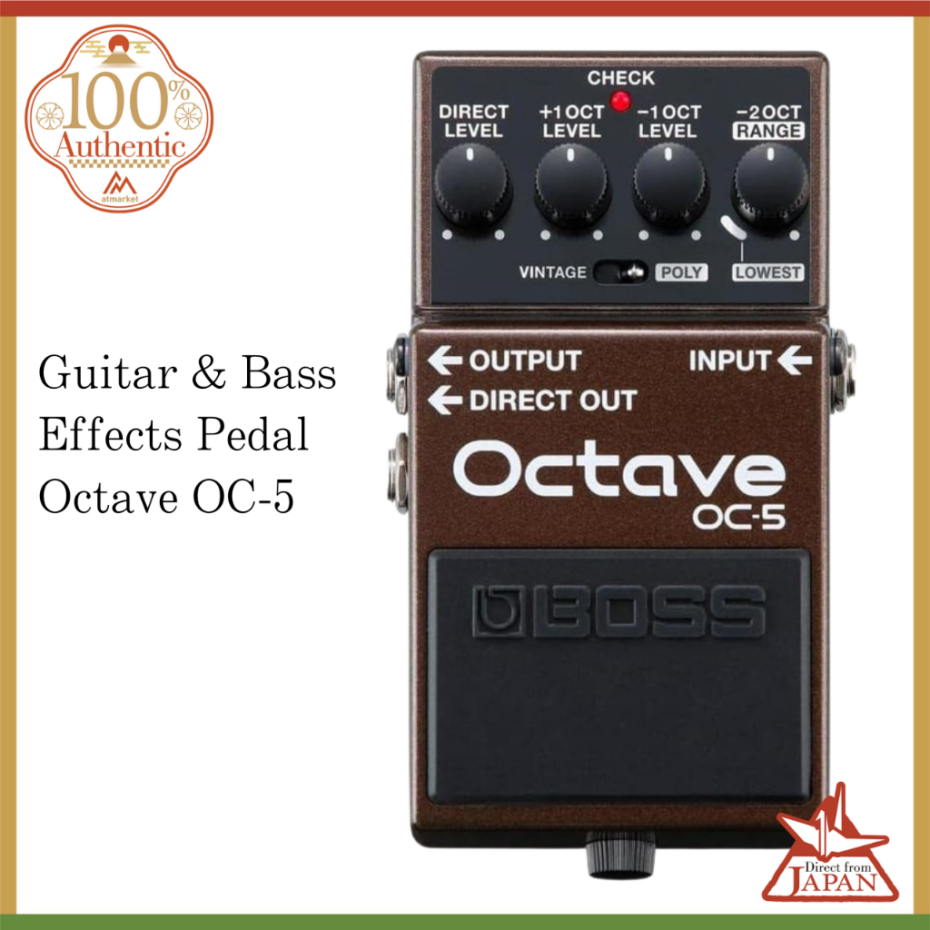 BOSS/OC-5 Octave Guitar & Bass Effects Pedal | Shopee Philippines