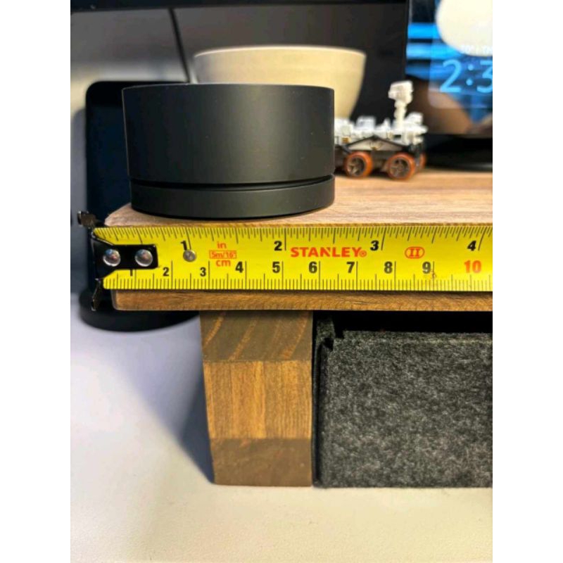 Solid Wood Monitor TV Riser Square Legs Rustic Vintage Nordic | Shopee ...