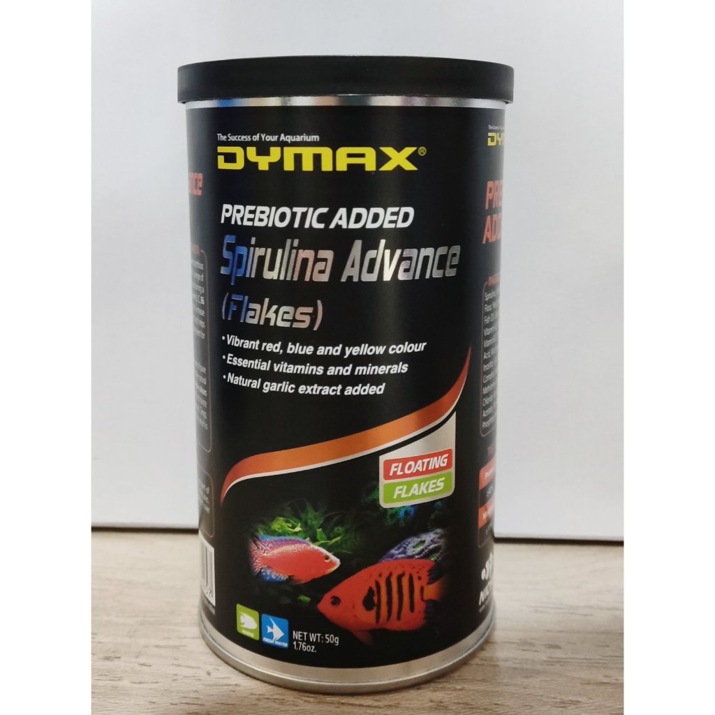 Dymax Spirulina Advance Floating Freshwater and Marine Flakes Fish Food
