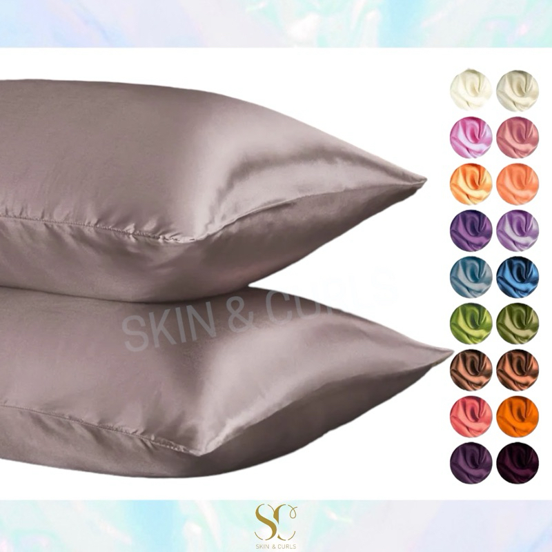 S&C Satin Pillow case (1pc) CGM approved Curly Girl Method | Shopee ...