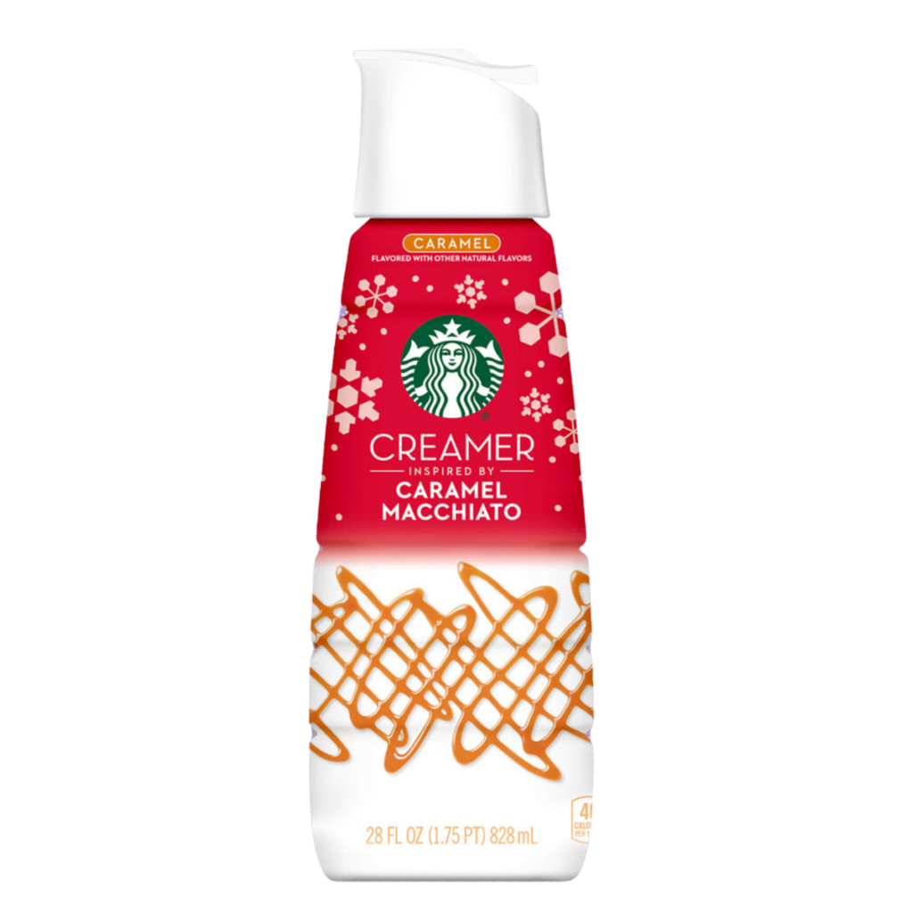 Starbucks Liquid Coffee Creamer Caramel Macchiato Flavored Creamer, 28