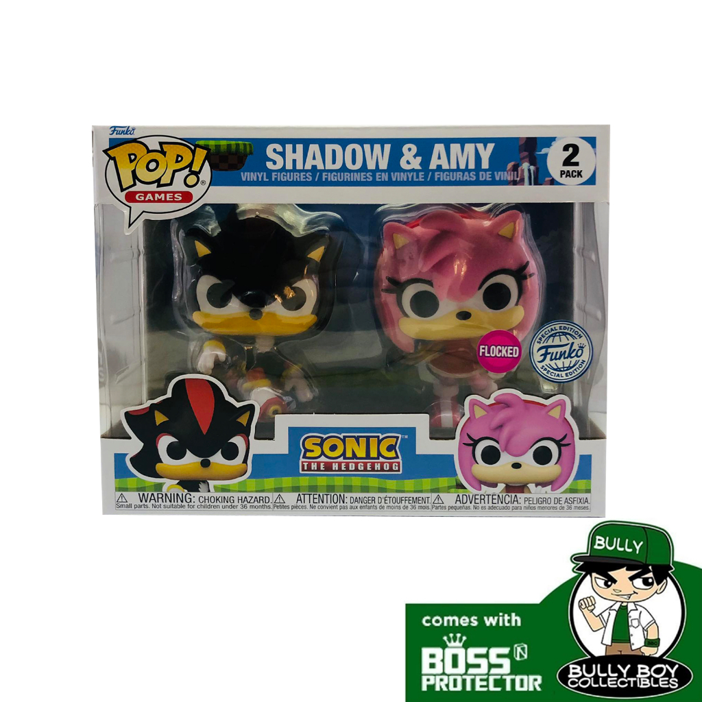 Funko POP! Games: Sonic The Hedgehog - Shadow & Amy (FSE) 2-Pack With Boss  Protector | Shopee Philippines