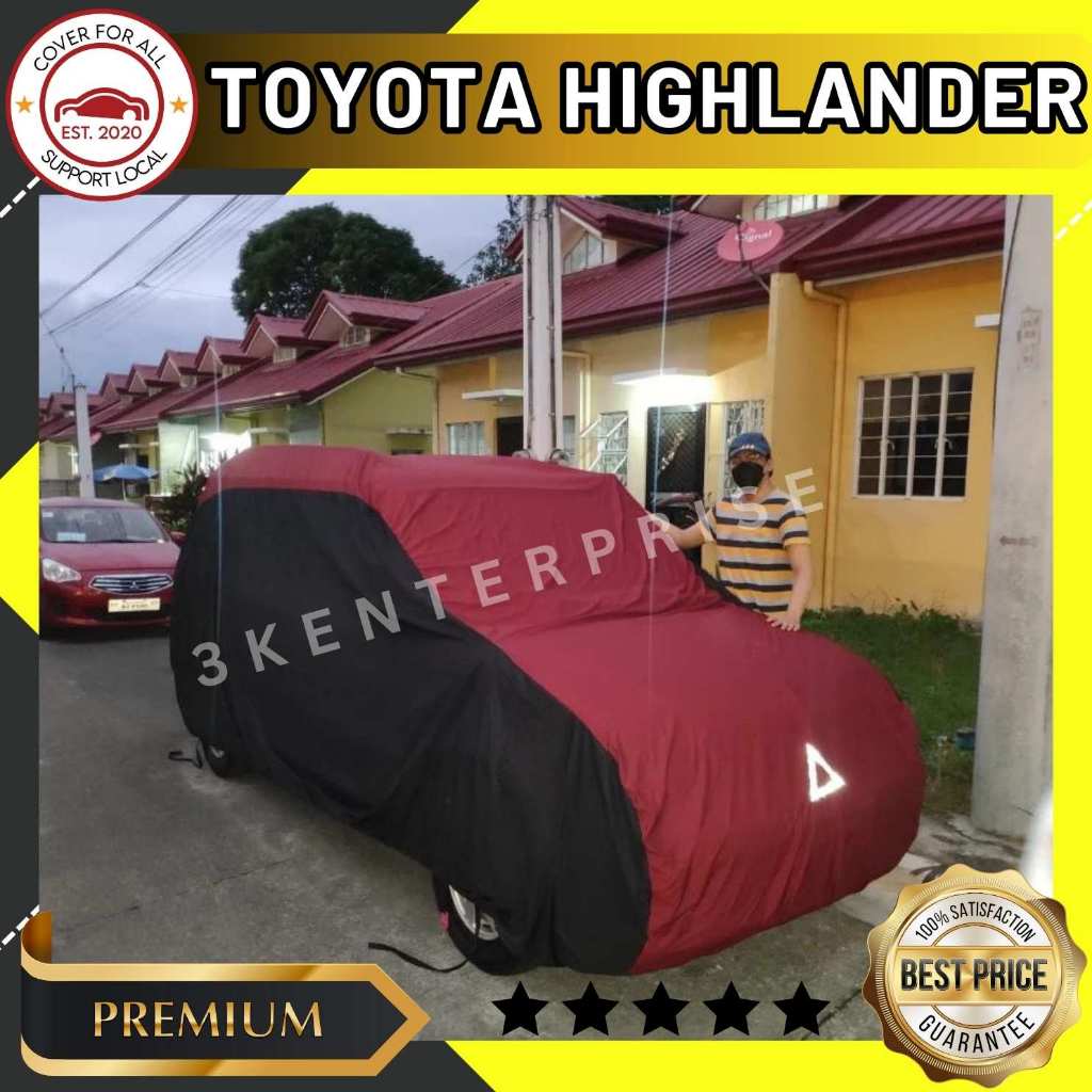 TOYOTA HIGHLANDER CAR COVER HIGH QUALITY WATER REPELLANT SCRATCH PROOF