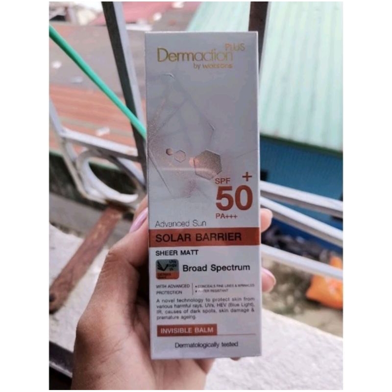 Dermaction Plus By Watsons Face And Body Sunscreen Spf 50+++ Shopee